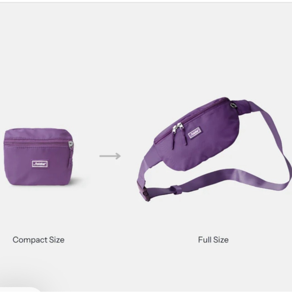 The Fold is Purple Crossbody Bag - Picture 3 of 8